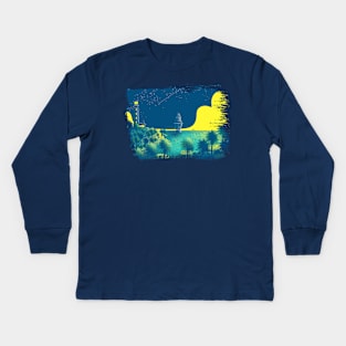 Nautical view landscape Kids Long Sleeve T-Shirt